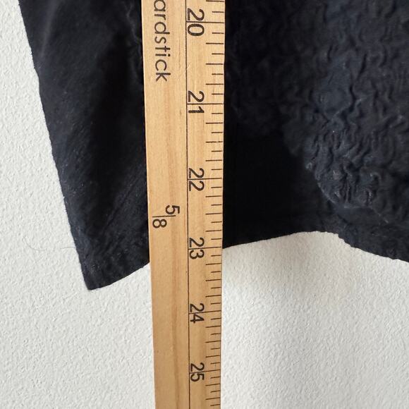 Peruvian Peflection Shirt Womens 2XL Black Lace Up Smocked Embroidered Grunge - Picture 5 of 7